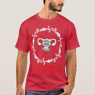 Camiseta Pentagrama e bruxa Gótico Uterus por escolha Pro 
