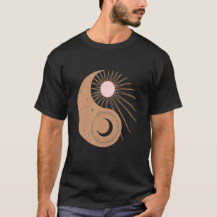 Camiseta Pentagrama oculto esoterial Magic Yinyang Sun e Mo