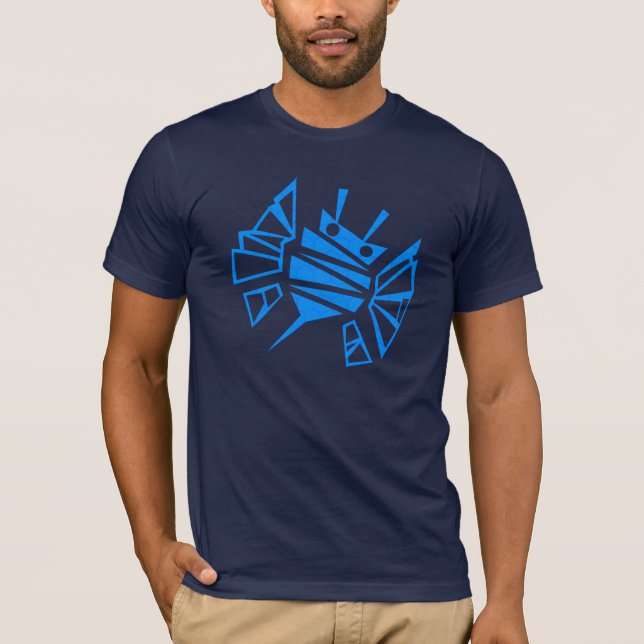 Camiseta Pente azul da abelha de Persephone (Frente)