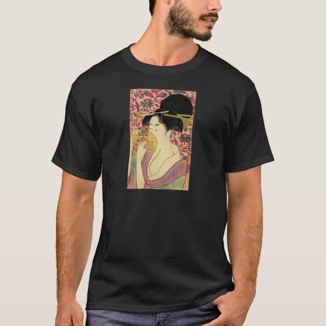 Camiseta Pente de Utamaro Kitagawa Kushi (Frente)