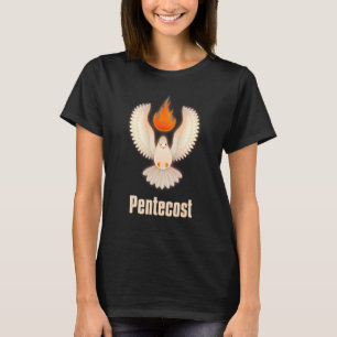 Camiseta Pentecostes Dirige Línguas De Flame Sagrada