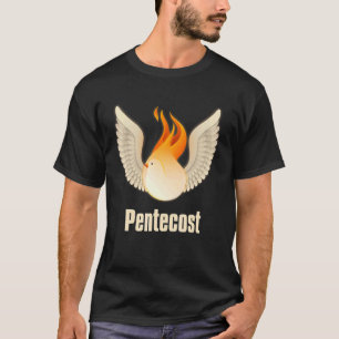 Camiseta Pentecostes Dirige Línguas De Flame Sagrada