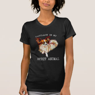 Camiseta Pentes de Cães | O Papillon É O Meu Animal Espirit