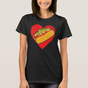 Camiseta Pentes de Comida Vintage com desconforto cardíaco