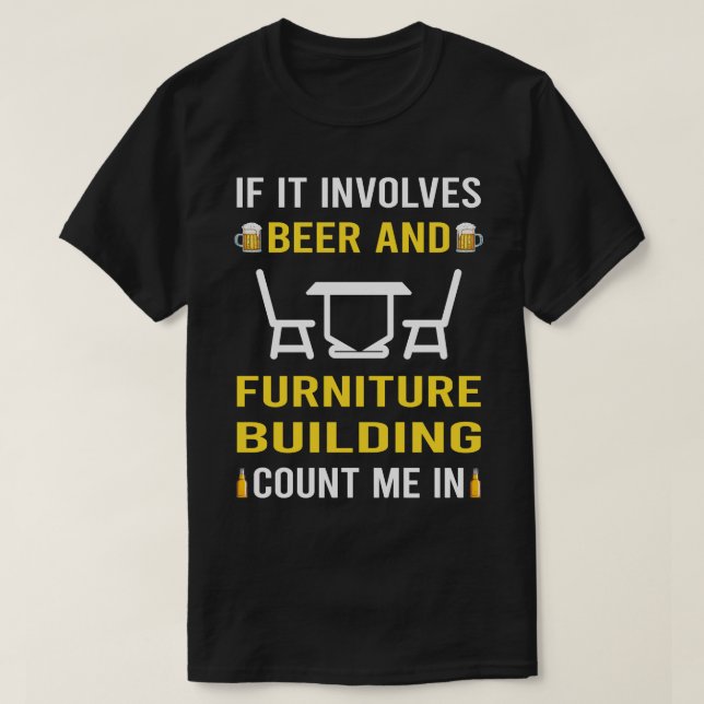 Camiseta Pêntico para edifícios de cervejas e mobiliário (Frente do Design)
