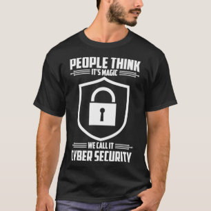 Camiseta Peo de Segurança Cibernética da Segurança do Compu
