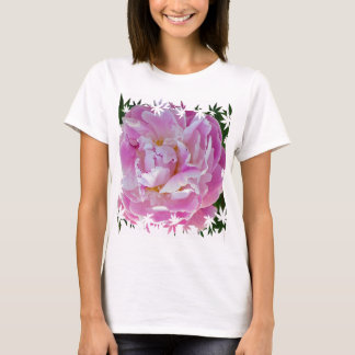 Camiseta Peônia rosa
