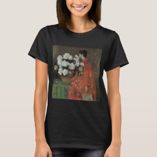 Camiseta Peônias por William Merritt Chase, Arte Fino Vinta