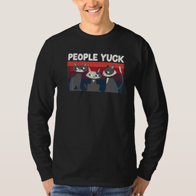 Camiseta People Yuck Cat Whisperer Introverted Introvert  1 (Frente)