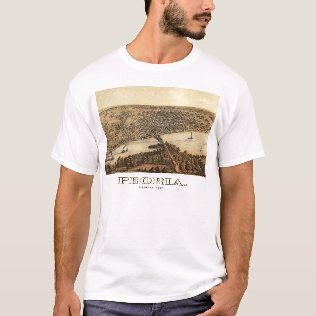 Camiseta Peoria, Illinois - 1867 (Frente)