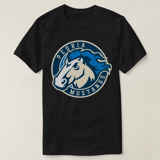 Camiseta Peoria Mustangs (Frente do Design)