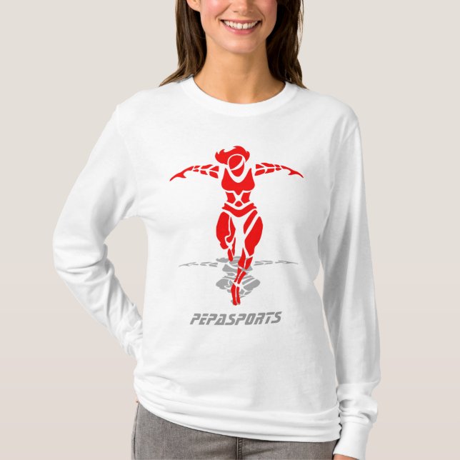 Camiseta PEPAGear - logotipo do StrongWoman - hoody (Frente)