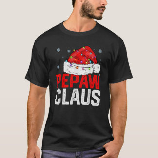 Camiseta Pepaw Claus Funny Família Xmas Correspondendo Vovô