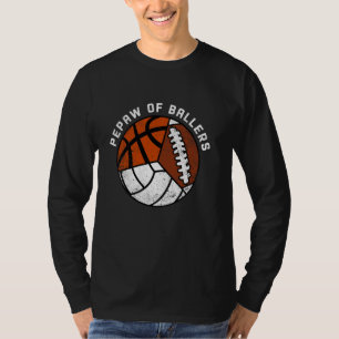 Camiseta Pepaw De Ballers Engraçado Basquete De Voleibol