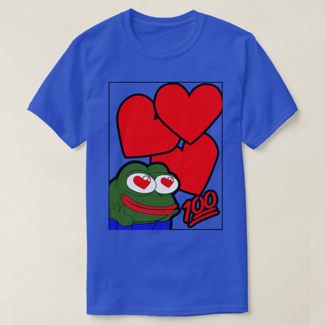 CAMISETA PEPE O SAPO EM 100 LUV (Frente do Design)