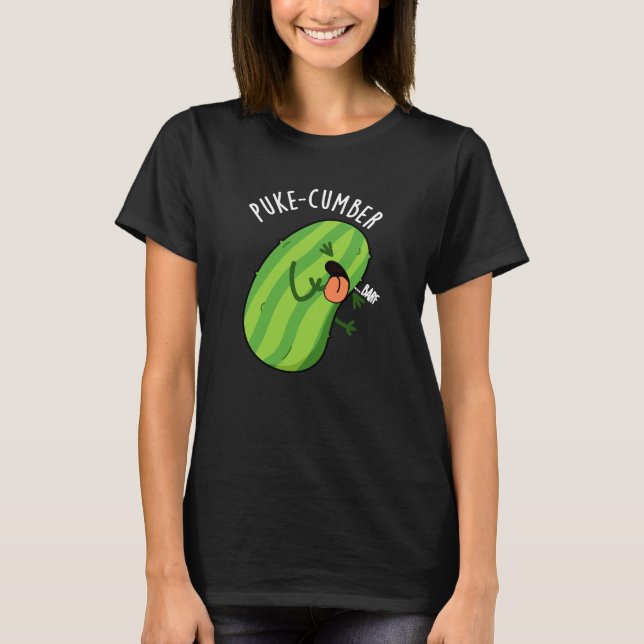 Camiseta Pepino Engraçado Engraçado Pepino Escuro BG (Frente)