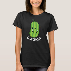 Camiseta Pepino Escuro Engraçado, Triste Veggie Cucumber Pu
