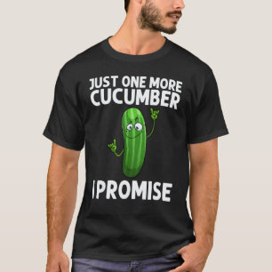 Camiseta Pepino Fresco Para Homens Mulheres Picles Vegan Ve