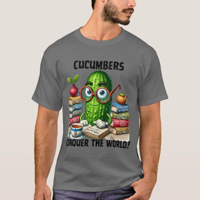 Camiseta Pepinos Clássicos Estão Conquistando O Mundo (Frente)