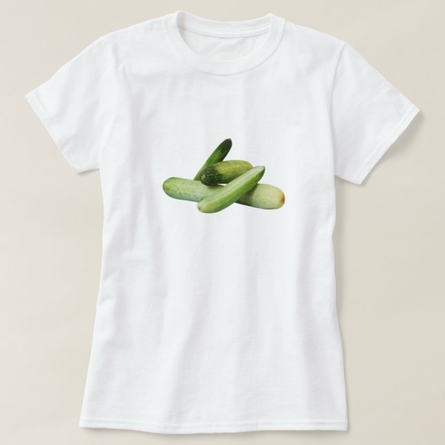 Camiseta Pepinos deliciosos estão aqui (Frente do Design)