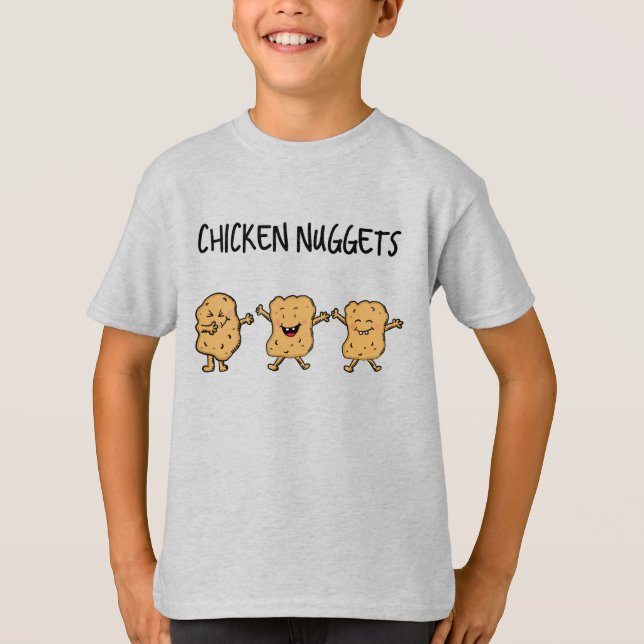 Camiseta Pepitas de galinha engraçadas (Frente)