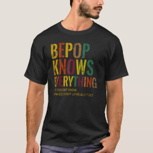 Camiseta Pepop sabe tudo sobre o Dia de os pais do vovô