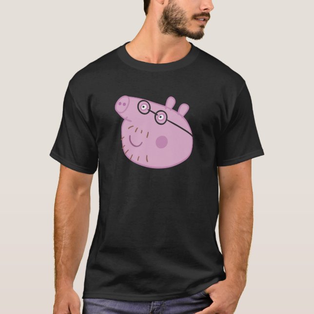 Camiseta Peppa Pig Happy Daddy Pig Big Face Swea (Frente)