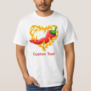 Camiseta Pepper Chili com Flame Heart