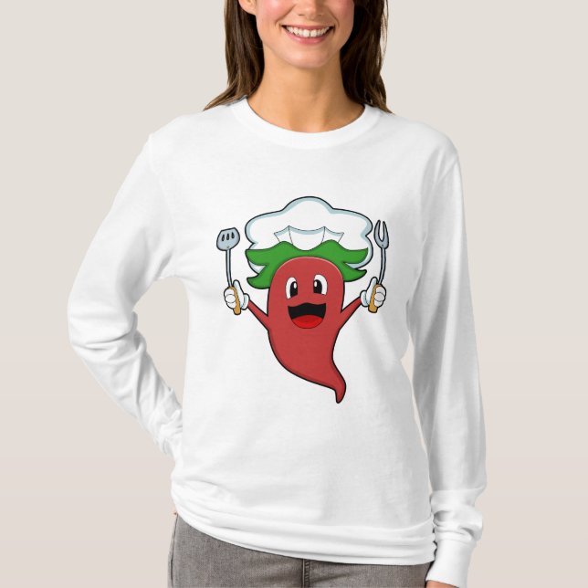 Camiseta Pepper Vegan Cook (Frente)
