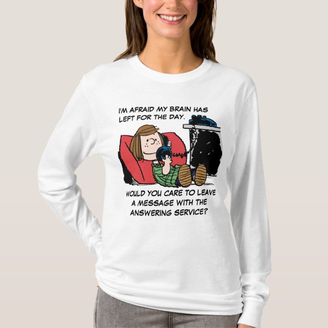 Camiseta Peppermint Patty no telefone (Frente)