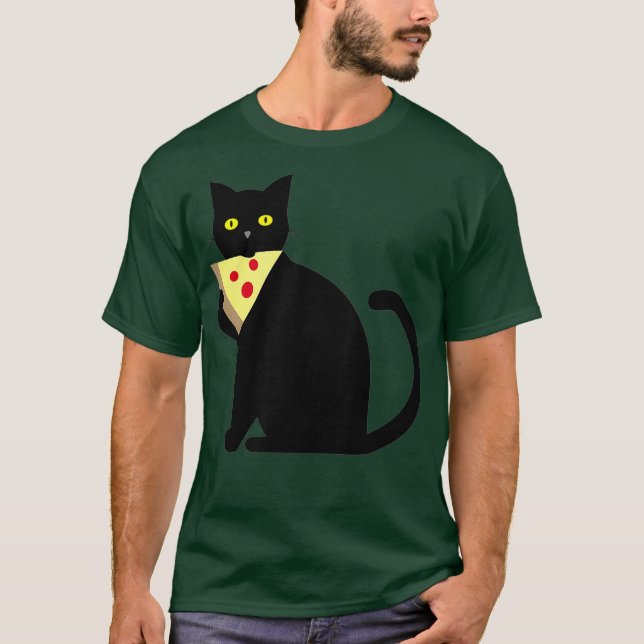 Camiseta Pepperoni Pizza Pie Gato Lover Comida Comida (Frente)