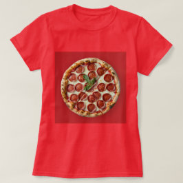 Camiseta Pepperoni Pizza Red T=Camisa