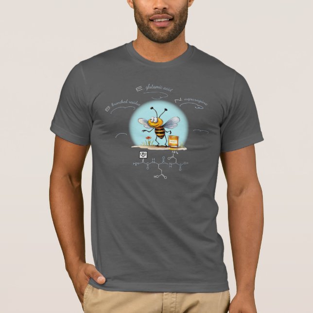 Camiseta peptídeo BEN, Abelha-8 com texto personalizado, es (Frente)