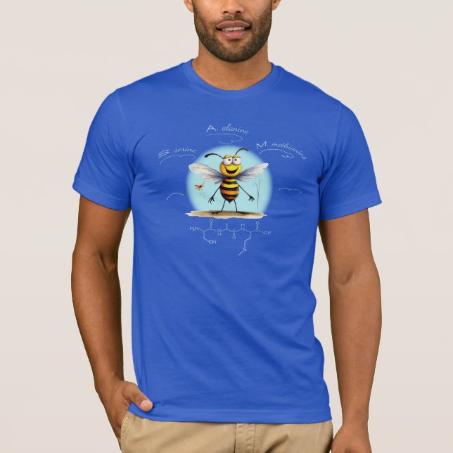 Camiseta Peptídeo SAM, Abelha-9 com texto personalizado, es (Frente)