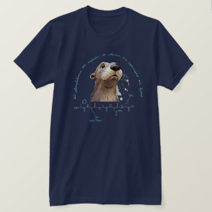 Camiseta Péptido FRANK, Otter 3 com texto personalizado, es