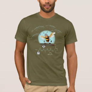 Camiseta péptido JOHN, Bee-5 com texto personalizado, escur