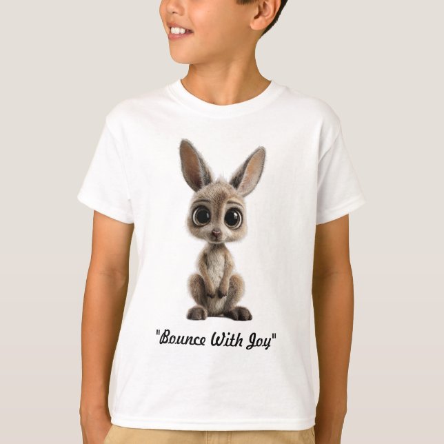 Camiseta "Pequena Alegria de Canguru" (Frente)