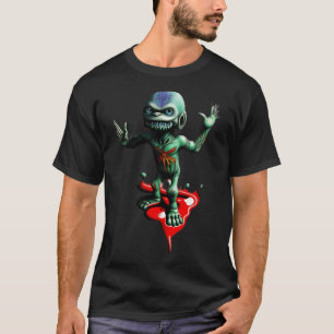 Camiseta Pequena Alienígena Verde