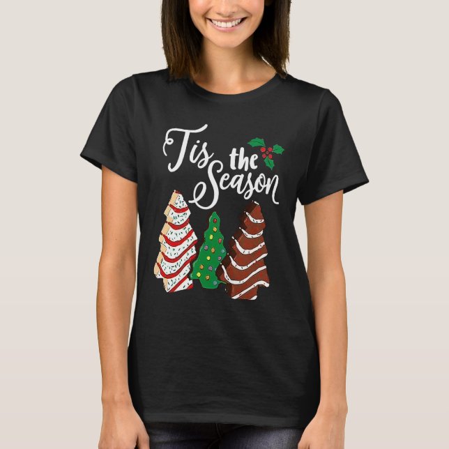 Camiseta Pequena Árvore De Natal Faz Debbie (Frente)