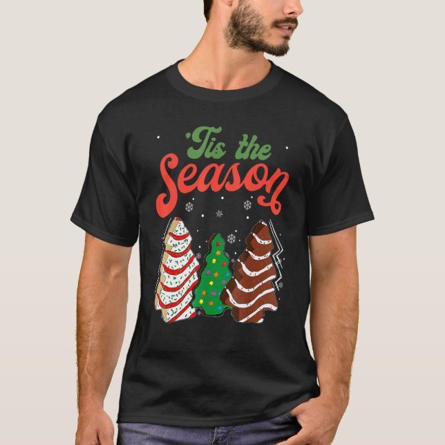 Camiseta Pequena Árvore De Natal Faz Debbie (Frente)
