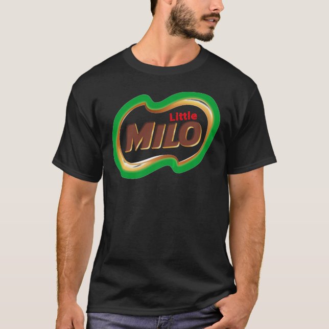Camiseta Pequena Bebida de Bebida de Milo Essencial (Frente)