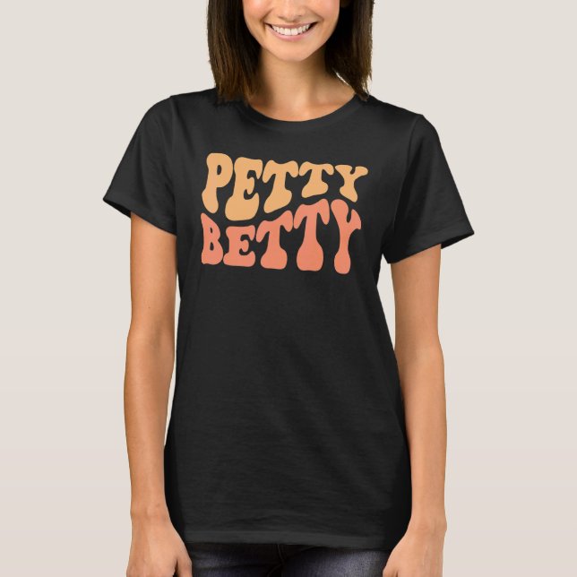 Camiseta Pequena Betty Retro Onda Vintage (Frente)