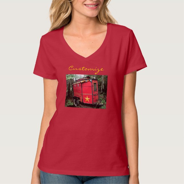 Camiseta Pequena caravana cigana personalizada  (Frente)
