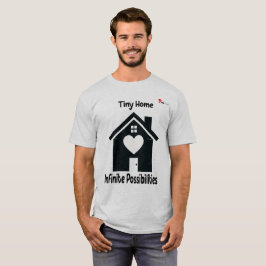 Camiseta Pequena Casa Infinitas Possibilidades Minimalista