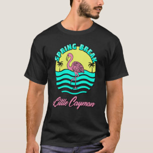 Camiseta Pequena Cayman Spring Break Família Gráfica Sunset