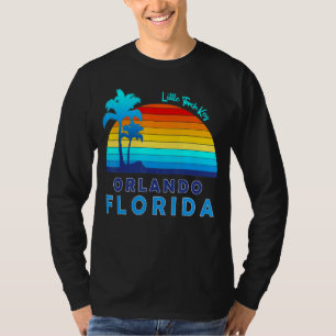 Camiseta Pequena Chave de Torção Orlando Florida Beach Trop