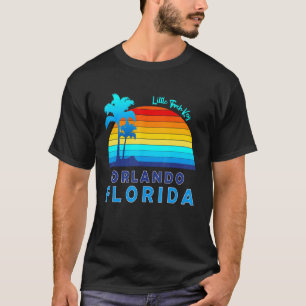 Camiseta Pequena Chave de Torção Orlando Florida Beach Trop