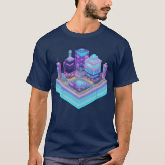 Camiseta Pequena Cidade Futura Isométrica
