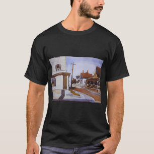Camiseta Pequena cidade na enseada Edward Hopper