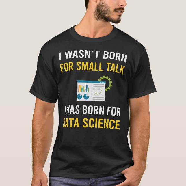 Camiseta Pequena Ciência de Dados de Conversação (Frente)